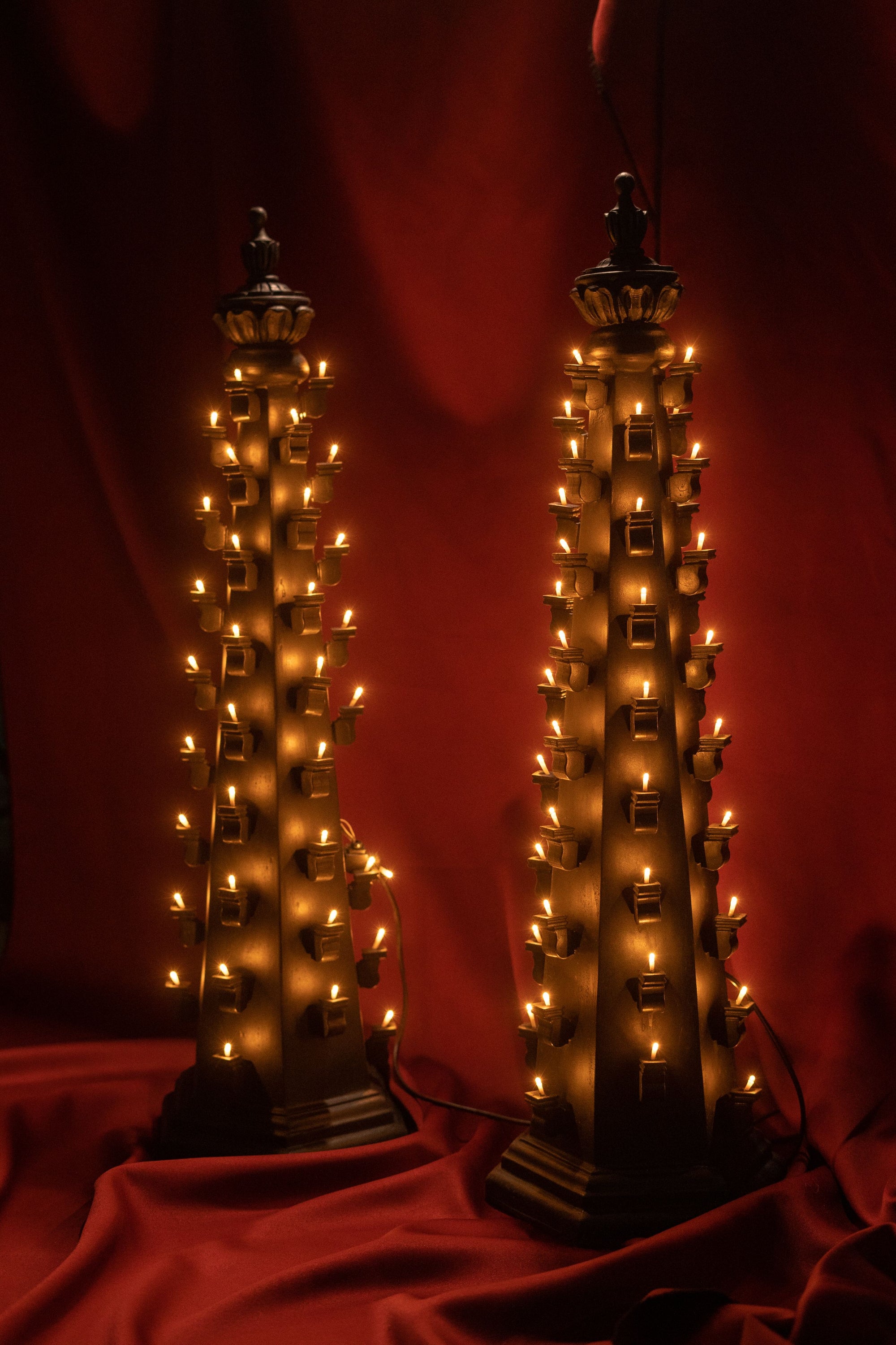 Deepmala Stambh 51 Diya (Pair) - bigger size, made in India