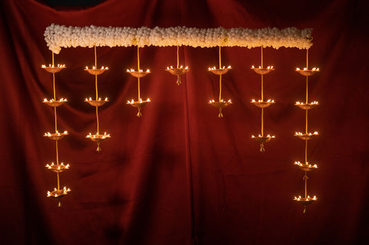 Made in India Door Toran with 21 diyas- T21