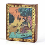 Sheesham Wood Painted Box – 4x5 inch