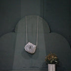 Silver-Finish Purse Pendant Showpiece – Small
