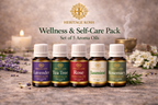 Handcrafted Wellness Self-Care Aroma Oil Set made in India – HeritageKosh
