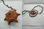 Handcrafted Rose Pearl Hanging Diya made in India – HeritageKosh