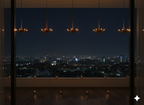 PVC Hanging Diya String Lights – Set of 5 | Temple-Inspired Neon Glow