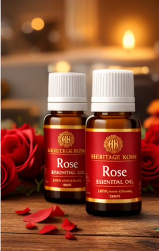 Handcrafted Rose Pure Aroma Oil made in India – HeritageKosh