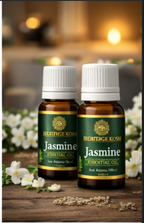 Handcrafted Jasmine Pure Aroma Oil made in India – HeritHandcrafted Jasmine Pure Aroma Oil made in India – HeritageKoshageKosh