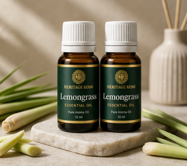 Handcrafted Lemongrass Pure Aroma Oil made in India – HeritageKosh