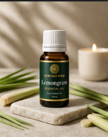 Handcrafted Lemongrass Pure Aroma Oil made in India – HeritageKosh