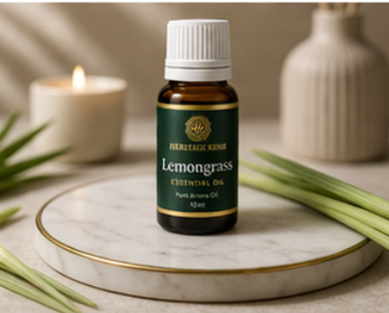 Handcrafted Lemongrass Pure Aroma Oil made in India – HeritageKosh