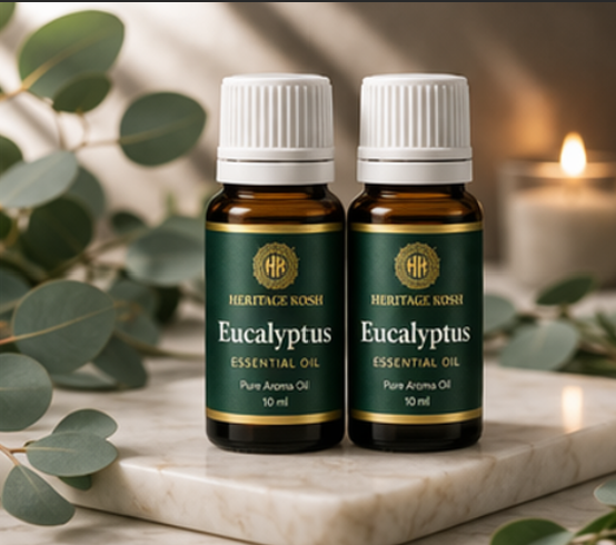 Handcrafted Eucalyptus Pure Aroma Oil made in India – HeritageKosh