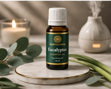 Handcrafted Eucalyptus Pure Aroma Oil made in India – HeritageKosh