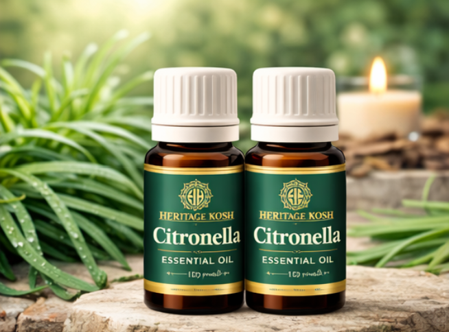 Handcrafted Citronella Pure Aroma Oil made in India – HeritageKosh