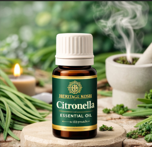 Handcrafted Citronella Pure Aroma Oil made in India – HeritageKosh