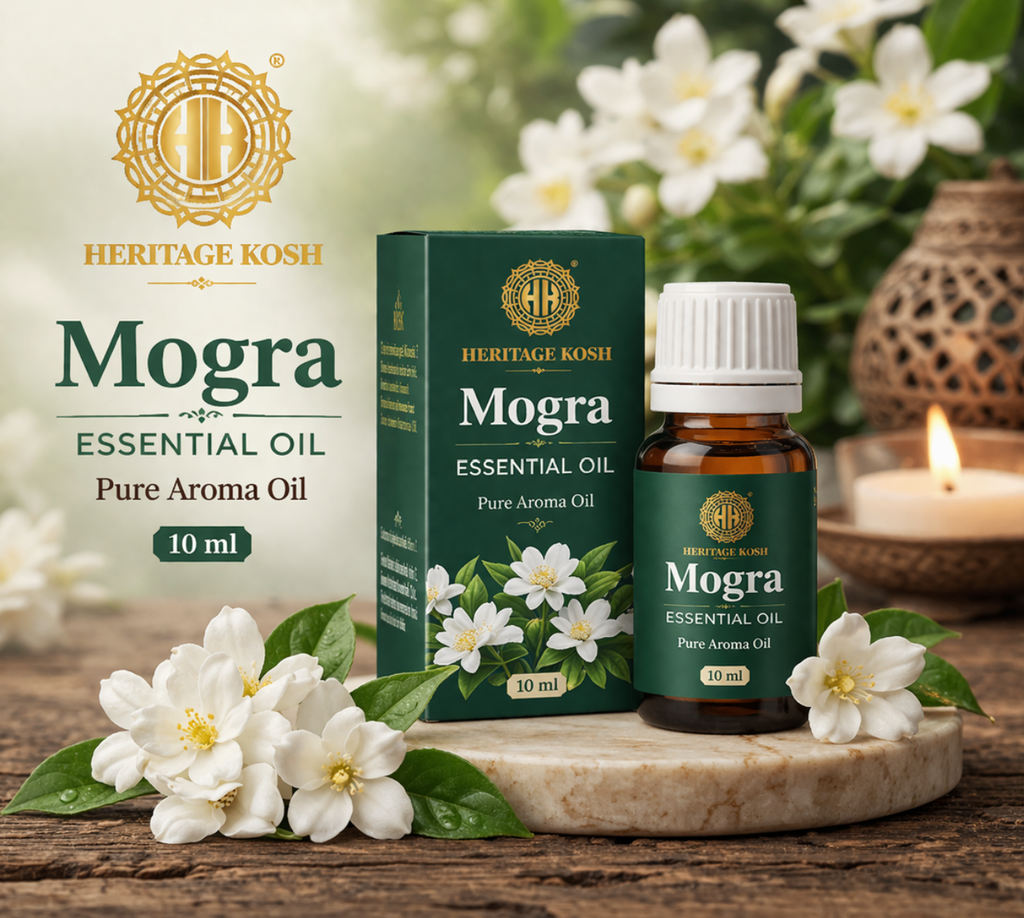 Handcrafted Mogra Pure Aroma Oil made in India – HeritageKosh