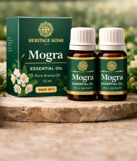 Handcrafted Mogra Pure Aroma Oil made in India – HeritageKosh