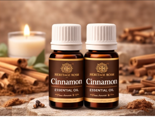 Handcrafted Cinnamon Pure Aroma Oil made in India – HeritageKosh
