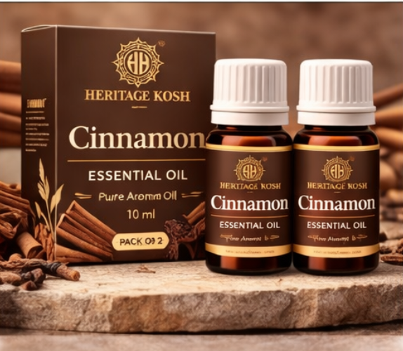 Handcrafted Cinnamon Pure Aroma Oil made in India – HeritageKosh