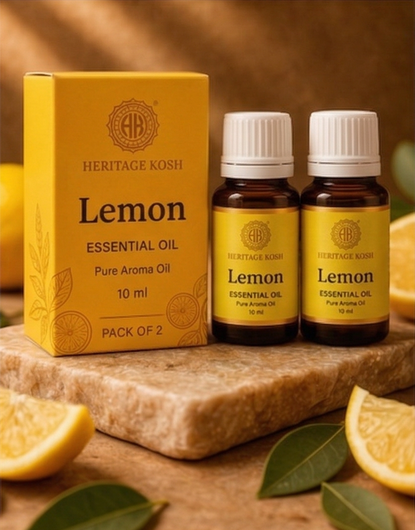 Handcrafted Lemon Pure Aroma Oil made in India – HeritageKosh