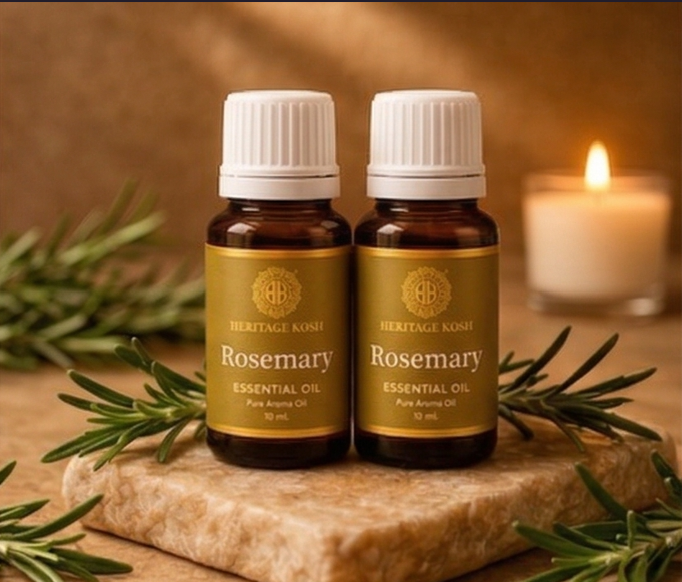 Handcrafted Rosemary Pure Aroma Oil made in India – HeritageKosh