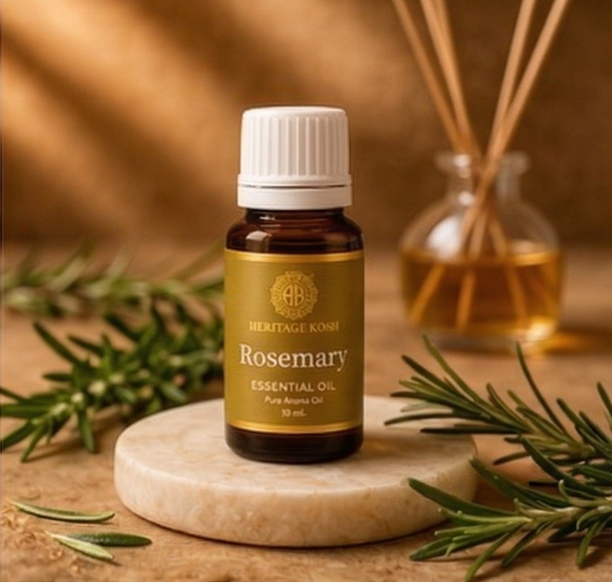 Handcrafted Rosemary Pure Aroma Oil made in India – HeritageKosh