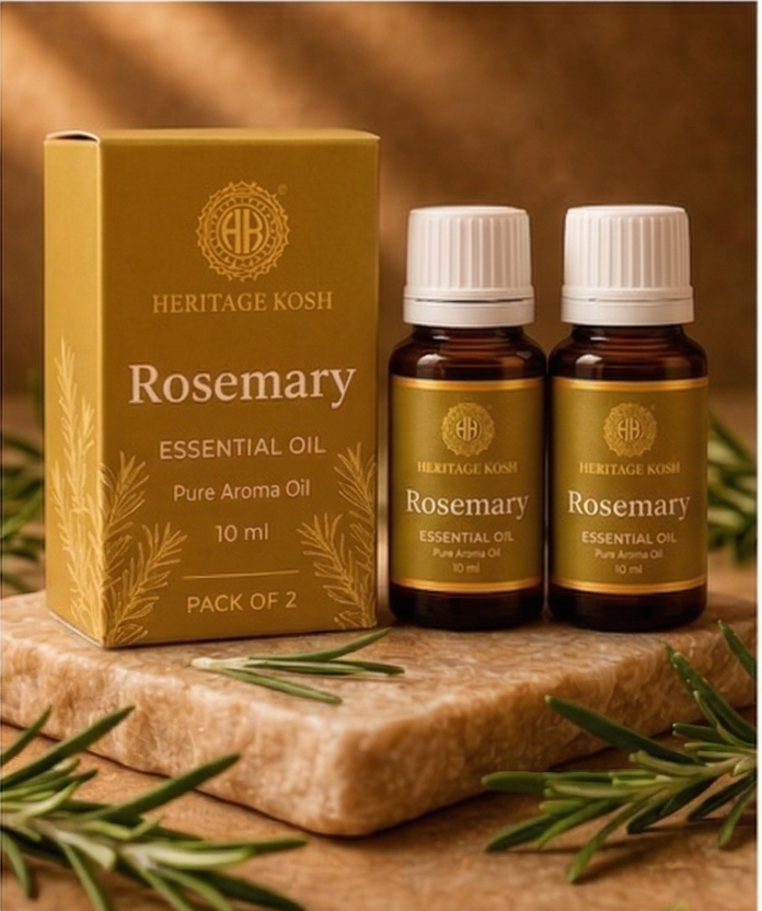 Handcrafted Rosemary Pure Aroma Oil made in India – HeritageKosh