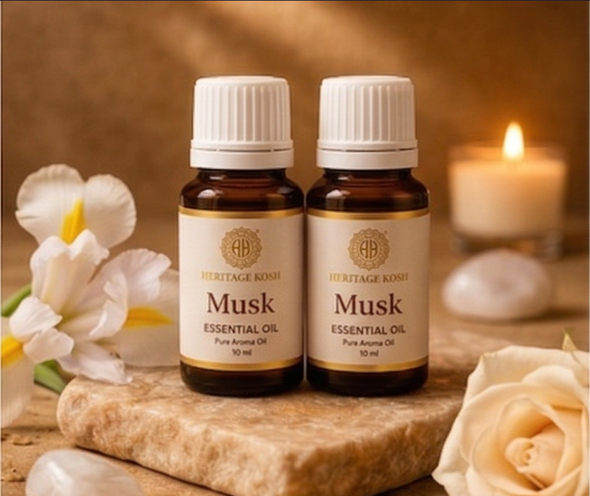 Handcrafted Musk Pure Aroma Oil made in India – HeritageKosh