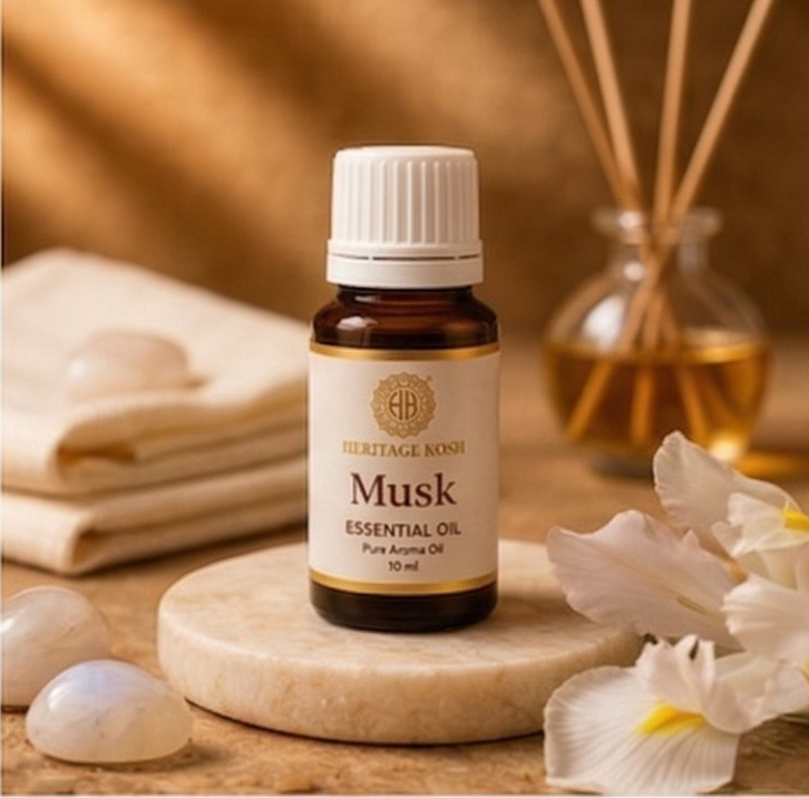Handcrafted Musk Pure Aroma Oil made in India – HeritageKosh