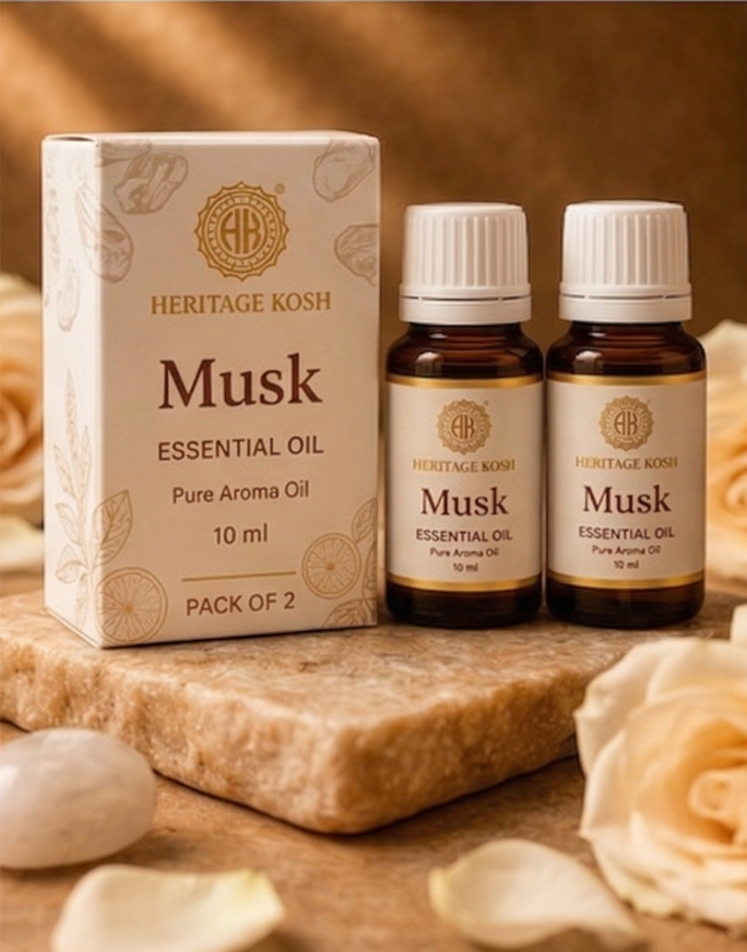 Handcrafted Musk Pure Aroma Oil made in India – HeritageKosh
