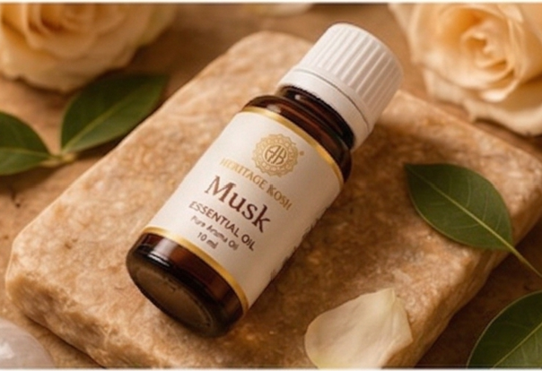 Handcrafted Musk Pure Aroma Oil made in India – HeritageKosh
