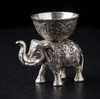 Elephant Bowl Stand – Silver Finish