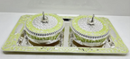 Peacock Dryfruit Bowl Set with Tray – Boxed