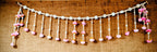 Handcrafted Pink Flower Moti Toran made in India – HeritageKosh