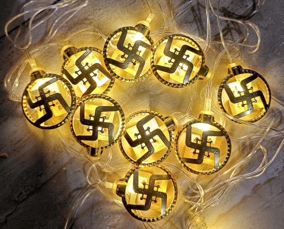 Heritage Kosh 4-Meter Decorative Metal Spring LED String Lights | Water-Resistant Indoor & Outdoor Lights | Ideal for Home Décor, Festivals, Parties & More