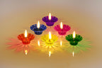 Handcrafted Acrylic Diyas Set of 12 made in India – HeritageKosh