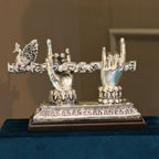 Radha Krishna Hand Stand – Silver Finish
