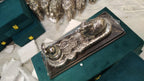 Shivling with Nandi – Silver Finish