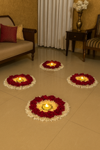 Handcrafted Rose Gajra Rangoli made in India – HeritageKosh
