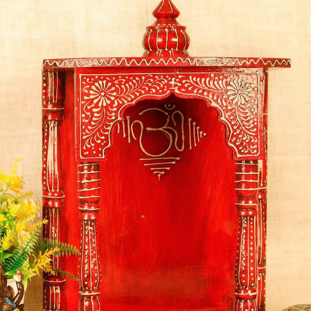 Handcrafted Wooden Nag Mandir — view 2
