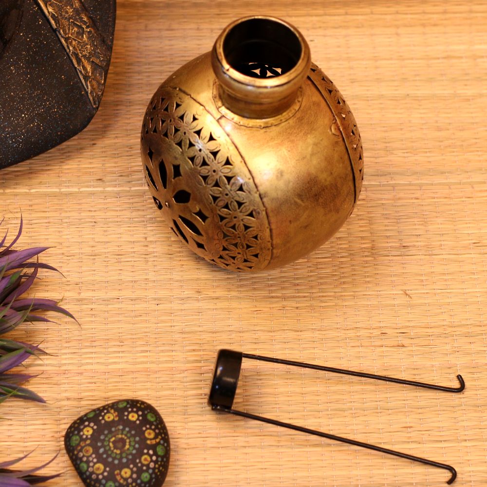 Golden Kuria Tealight Lantern – Small — view 4