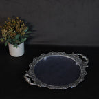 Oval Serving Tray with Peacock Handles – 11 inch — view 4