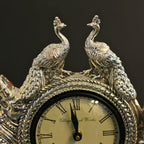 Krishna Twin Peacock Table Clock — view 4