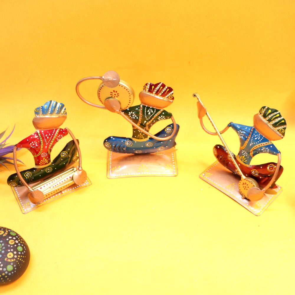 Mini Painted Musicians on Stands – Set of 3 — view 3