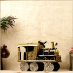 Painted Iron Steam Engine — view 3