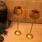 Standing Planter – Set of 2 — Antique gold tone