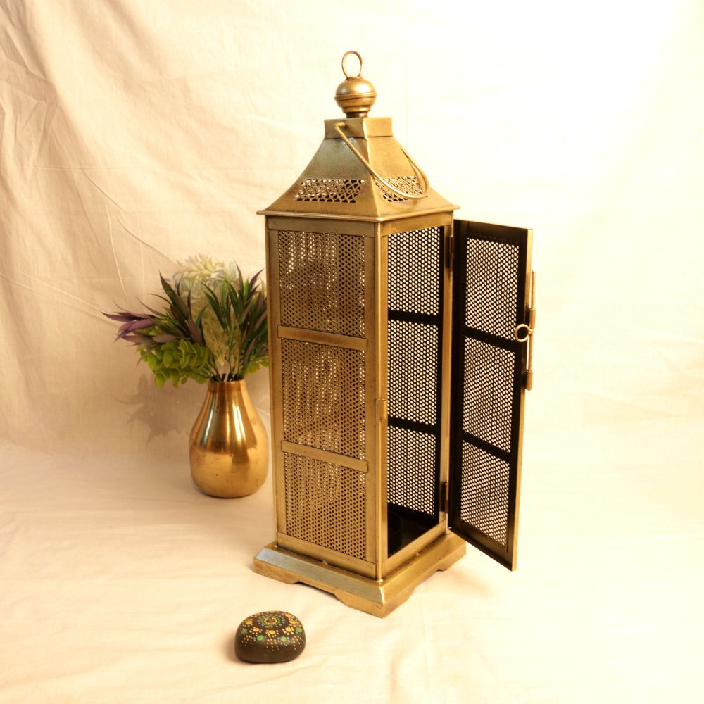 Tall Iron Lantern – 25 inch — view 3