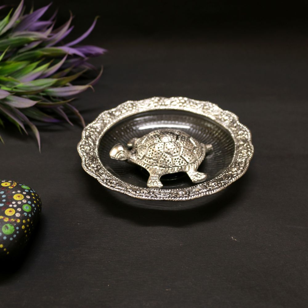 Tortoise Plate – Silver — view 3