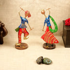 Dancing Dandia Couple – Set of 2, Red — view 5