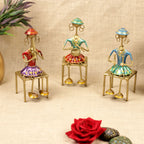 Lady Musicians with Stools – Set of 3 — view 6