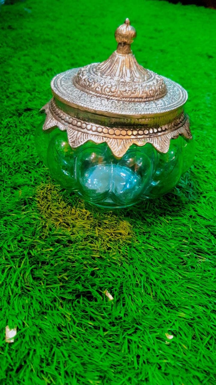 Melon-Form Glass Jar – Big