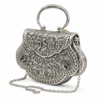Silver-Finish Purse Showpiece