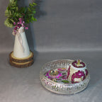 Iron Jali Basket with Meenakari Bowl and Diya